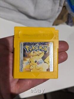 Nintendo Game Boy Handheld System Grape With Pokémon Yellow Pikachu Game Cart