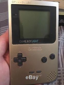Nintendo Game Boy Light Game console Gold color Rare Used Great Japan B15