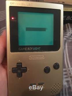 Nintendo Game Boy Light Game console Gold color Rare Used Great Japan B15