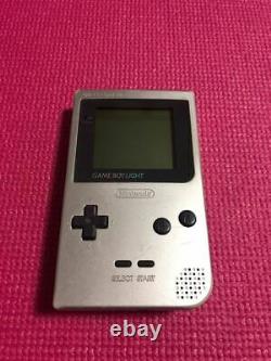 Nintendo Game Boy Light Launch Edition Silver Console MGB-101 GBL Japan F/S Used