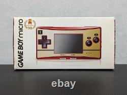 Nintendo Game Boy Micro 20th Anniversary Famicom Color In Box from Japan
