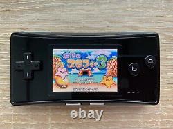 Nintendo Game Boy Micro Black Console Boxed with The Legend of Starfy Combo GBA