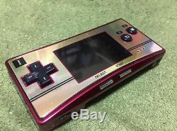 Nintendo Game Boy Micro Body Famicom Version Charger Outer Box Famicom Color