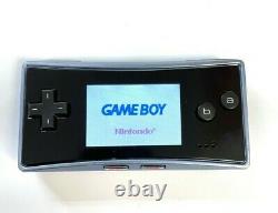 Nintendo Game Boy Micro Console Only Tested + Working New Screen Lens