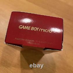 Nintendo Game Boy Micro Famicom Color 20th Anniversary Edition Excellent