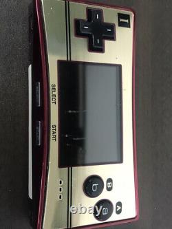Nintendo Game Boy Micro Famicom Color Console With Charger NES From Japan