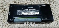 Nintendo Game Boy Micro-Silver & Black-TESTED & WORKING with Game & Charger
