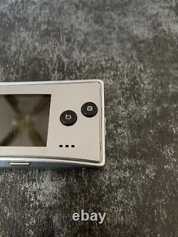 Nintendo Game Boy Micro in Silver -Amazing condition with case and Supermario