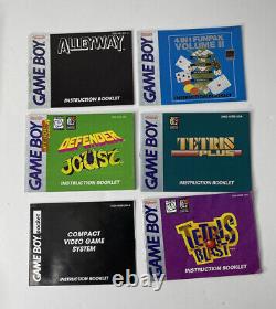 Nintendo Game Boy Pocket Console Yellow 7 Games 4 Cases 6 Manuals Works Bundle