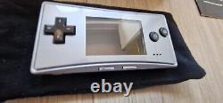 Nintendo Game Boy micro Silver Handheld System Gameboy with Games Fully Boxed
