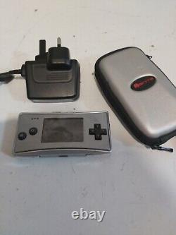 Nintendo Game Boy micro Silver Handheld System With Charger