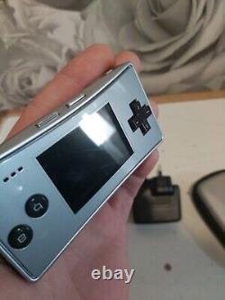 Nintendo Game Boy micro Silver Handheld System With Charger