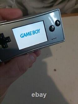 Nintendo Game Boy micro Silver Handheld System With Charger