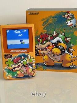 Nintendo Game boy Color IPS GBC Q5 Laminated Screen Touch Controls OSD Bowser