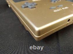 Nintendo Game boy Light Gold color console MGB-101, Manual, and box set-f0903