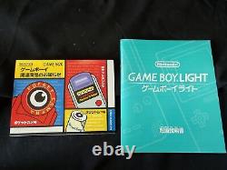 Nintendo Game boy Light Gold color console MGB-101, Manual, and box set-g0605