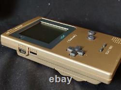 Nintendo Game boy Light Gold color console MGB-101, Manual, and box set-g0605