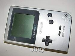 Nintendo Game boy Light Silver color console MGB-101, Manual, Boxed TESTED FedEx