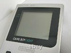Nintendo Game boy Light Silver color console MGB-101, Manual, Boxed set-d0318