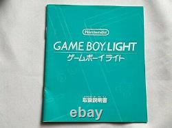 Nintendo Game boy Light Silver color console MGB-101, Manual, Boxed set-d0826