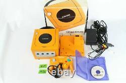 Nintendo Game cube game boy player Console Startup orange Box Tested working B5A