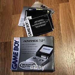 Nintendo GameBoy Advance SP Limited Edition Dual Color Platinum & Onyx Bundle