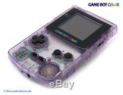 Nintendo GameBoy Color Clear/Atomic Purple boxed MINT CONDITION