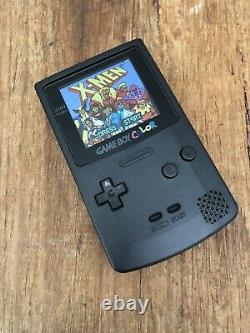 Nintendo GameBoy Color Colour Game Boy Black BACKLIT Handheld Gaming Q5 OSD IPS
