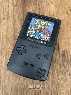 Nintendo GameBoy Color Colour Game Boy Black BACKLIT Handheld Gaming Q5 OSD IPS