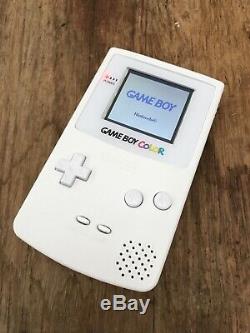 Nintendo GameBoy Color Colour Game Boy Handheld White BACKLIT Gaming Console