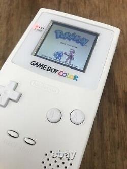 Nintendo GameBoy Color Colour Game Boy Handheld White BACKLIT Gaming Console IPS