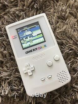 Nintendo GameBoy Color Colour Game Boy Handheld White BACKLIT TF Gaming Console