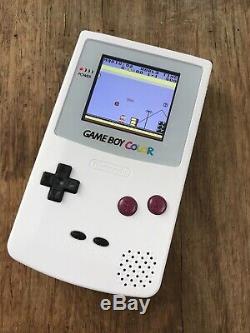 Nintendo GameBoy Color Colour Game Boy Handheld White DMG BACKLIT Console GBC IP