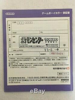 Nintendo GameBoy Color Console Pokemon Center 3rd Anniversary Edition CGB-001