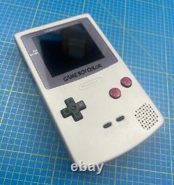 Nintendo GameBoy Color Grey Original Dmg Buttons Q5 OSD XL Laminate IPS Display
