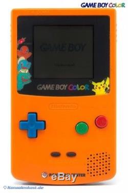 Nintendo GameBoy Color Konsole #Orange & Blue Pokemon Center Edition