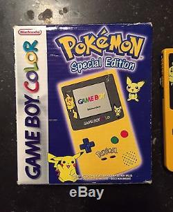 Nintendo GameBoy Color Konsole Pokemon Special Edition Yellow / Gelb OVP
