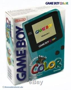 Nintendo GameBoy Color Konsole #Türkis / Blau / Teal (mit OVP) NEUWERTIG