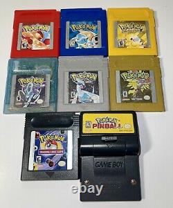 Nintendo GameBoy Color Pikachu Edition Pokémon Collection Bundle With 8 Games GBC