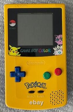Nintendo GameBoy Color Pokemon Edition Yellow (Comes with extra games & BOX)