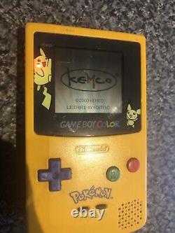 Nintendo GameBoy Color Pokemon Pikachu Pichu Special Edition Working