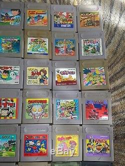 Nintendo GameBoy Color Portable Console CGB-001 Bundle Lot with 50! JPN Games Used