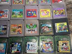 Nintendo GameBoy Color Portable Console CGB-001 Bundle Lot with 50! JPN Games Used