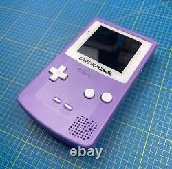 Nintendo GameBoy Color Purple with White Buttons Q5 OSD XL Laminate IPS Display