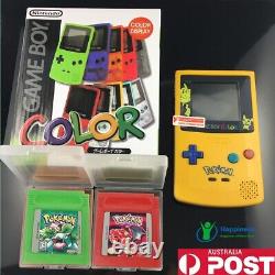 Nintendo GameBoy Color handheld console with Pokemon GBC