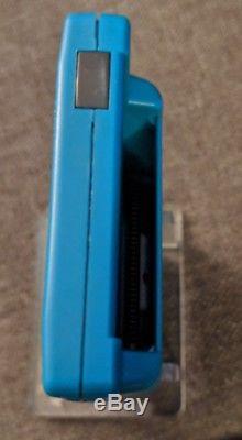 Nintendo GameBoy Color, teal green custom backlit 101 LCD