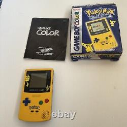 Nintendo GameBoy Colour GBC Pokemon Pikachu Special Edition Next Day Post