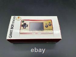 Nintendo GameBoy Micro 20th Anniversary Edition Famicom Color Boxed Used