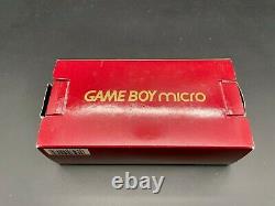Nintendo GameBoy Micro 20th Anniversary Edition Famicom Color Boxed Used