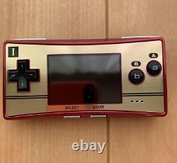 Nintendo GameBoy Micro 20th Anniversary Edition Famicom Color Boxed Used Japan